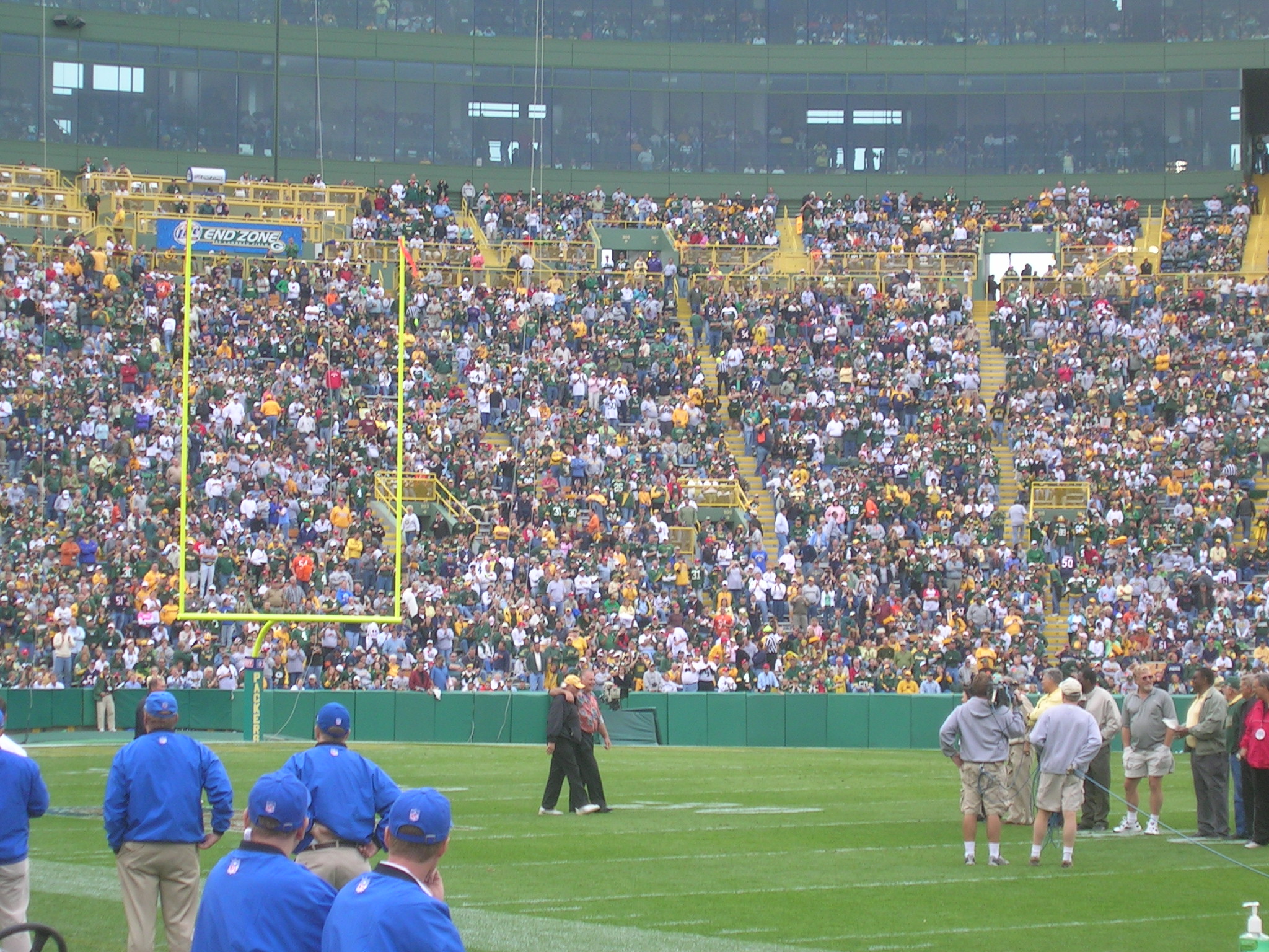 Lambeau Field, Section 124, Row 1